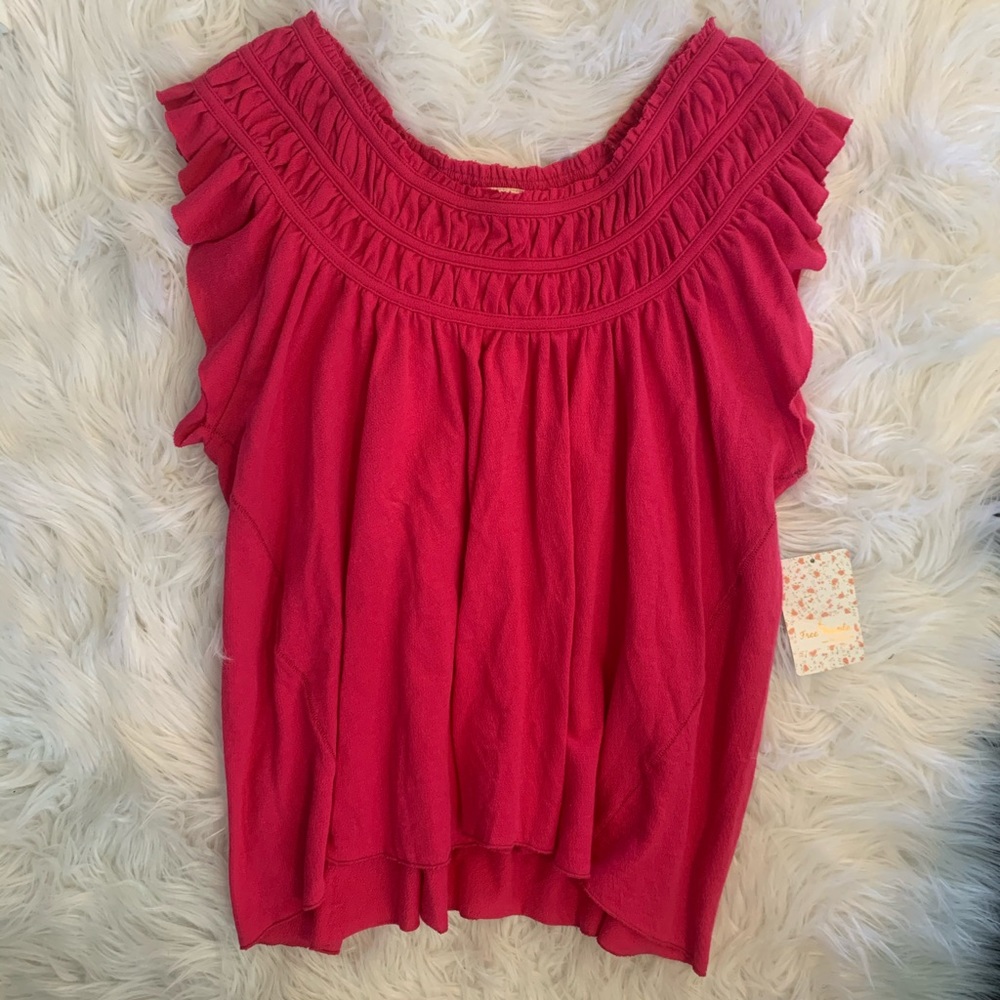 Hot Pink Free People Top